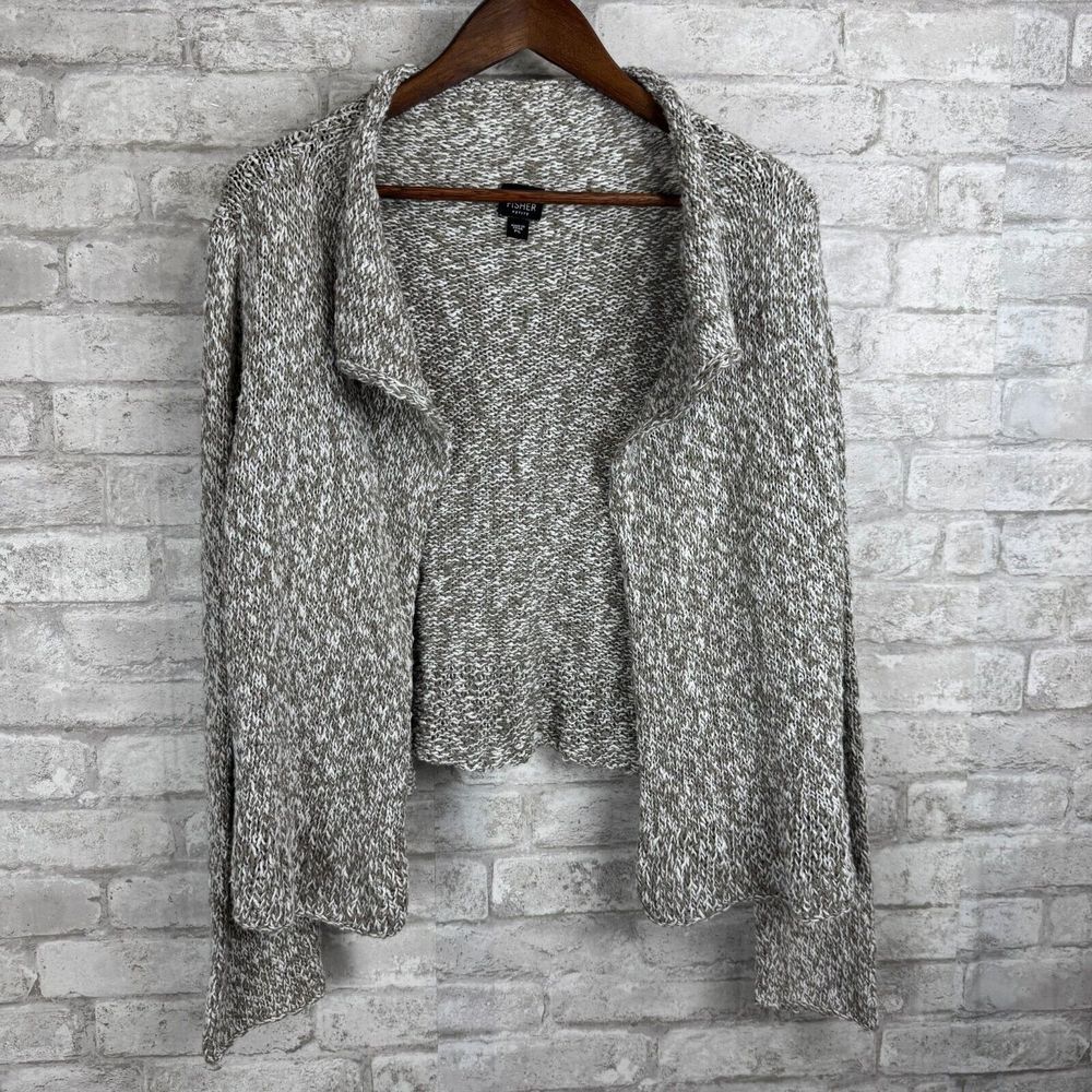Eileen Fisher Textured Gray Cardigan